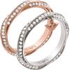 Emporio Armani Set di anelli da donna in oro rosa e acciaio inossidabile bicolore, EGS3024SET8