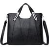 DEEVORCA Donna Borsetta Eleganti Donna Borsa Tracolla Unico Classico Borse Tote Progettazione giunzione Borsa Messenger Donna Vacanza mare Donna Borsa a Mano Borsa Lavoro Donna PU Pelle Nero