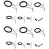 VGOL Set Di 14 Pezzi Di Anelli Per Canne Da Pesca Kit Di Riparazione Per Canne Da Pesca A Lunga Distanza (1,8cm 1,4cm 1,1cm 0,8cm 0,6cm 0,5cm 0,5cm)