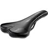CUCUBA Sella Montegrappa Dike in Eco Pelle da Bici per Uso Off Road Ebike Mtb Gravel Enduro Imbottitura in Memory Foam (Nero/Blu)