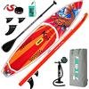 FunWater Gonfiabile Tavole da Surf 350x84x15 cm con Accessori Adj SUP Tavola da Paddle, ISUP Zaino, Pompa, Borsa per Telefono, Guinzaglio, Tappetino Antiscivolo per Giovani e Adulti