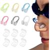KARELLS 6 Pezzi Tappa Naso Nuoto, Tappi per Naso Piscina Clip in Plastica, Impermeabile Trasparente con Scatola di Immagazzinaggio, Allenamento per Sport Acquatici, per Bambini Adulti Principianti