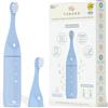 YUBABO Yubabrosse Spazzolino Elettrico per Bambini, Junior, Musicale, Scalabile, Timer, Led, 2 Spazzole, Blu
