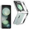 REY Cover in Gel TPU Trasparente per Samsung Galaxy Z Flip 5, Ultra Sottile 0,33 mm, Morbido Flessibile, Custodia Silicone