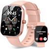 Csasan Smartwatch con Effettua/Risposta Chiamate, 1.91'' Orologio Smartwatch Donna con Contapassi/Sonno/Cardiofrequenzimetro, 110+ Modalità Sportive Fitness Tracker, IP68 Smart watch per iOS Android Rosa