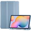 ProCase Cover Galaxy Tab S6 Lite 10,4 Pollici 2024/2022/2020 con Portapenna (SM-P620/P625/P613/P619/P615/P610) Ultra Sottile Smart Cover con Auto Svegliati/Sonno -Azzurro