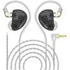keephifi KZ AS16 PRO Monitor In Ear Earphones, 8BA HIFI IEMS con cavo, cuffie a divisione di frequenza elettronica PCB, struttura a canale triplice, cuffie da 20-40kHz per musicisti professionisti.