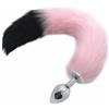 BONDAGERIE® Gothic Pink - Plug con Coda rosa, 100% Sicuro Dimensione: S