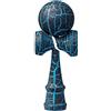 Itian Kendama Giocattolo Tradizionale Giapponese in Legno - Gioco di Cattura con la Palla, Gioco di Aabilità(Blu + Nero)