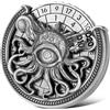 Keller & Weber DND Ruota Dadi Spinner, 7-in-1 Metallici D&D Dadi, Spinner di Dadi a Roulette Polpo con un Occhio, Regali di D&D con Scatola Regalo, Accessori per Giochi di Ruolo e Giochi di Società, Argento Scuro