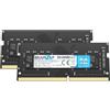 BRAINZAP Memoria RAM SO-DIMM PC4-2400T-SB1-11 1Rx8 2400 MHz 1.2 V CL17 per PC portatile Unbuffered Non-ECC da 16 GB (2 X 8 GB)