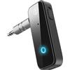 Generico auto ricevitore bluetooth trasmettitore per tv,4in1 ricevitore aux chiavetta bluetooth 5.0 vivavoce per auto con 3.5mm AUX