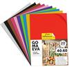 m-office Fogli di Gomma Eva Colorata, Gomma Crepla per Scrapbooking, Scuola, Cartoncini Creativi, Lavoretti, Torte Scenografiche, Scuola o Progetti Artistici 40x60cm (Assortimento adesivi, 20 uds)