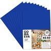 m-office Fogli di Gomma Eva Colorata, Gomma Crepla per Scrapbooking, Scuola, Cartoncini Creativi, Lavoretti, Torte Scenografiche, Scuola o Progetti Artistici 40x60cm (Blu, 10 uds)