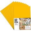 m-office Fogli di Gomma Eva Colorata, Gomma Crepla per Scrapbooking, Scuola, Cartoncini Creativi, Lavoretti, Torte Scenografiche, Scuola o Progetti Artistici 40x60cm (Giallo, 20 uds)
