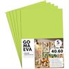 m-office Fogli di Gomma Eva Colorata, Gomma Crepla per Scrapbooking, Scuola, Cartoncini Creativi, Lavoretti, Torte Scenografiche, Scuola o Progetti Artistici 40x60cm (Pistacchio, 5 uds)