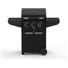 Barbecook Barbecue a gas Luca 312 con armadietto e fornello laterale nero 133.4x60.3x112.3cm
