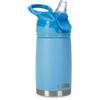 Nuby - Bottiglia in Acciaio Inox Flip-It Reflex da Viaggio - Bicchiere Antigoccia per Bambini con Chiusura di Sicurezza e Design Termico - Bottiglia da Viaggio per Bambini da 300ml - Colore Blu