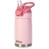 Nuby - Bottiglia in Acciaio Inox Flip-It Reflex da Viaggio - Bicchiere Antigoccia per Bambini con Chiusura di Sicurezza e Design Termico - Bottiglia da Viaggio per Bambini da 300ml - Colore Rosa