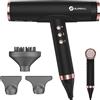 slopehill Asciugatore Ionico per Asciugatura Rapida, Asciugacapelli Professionale con Brushless Motore 110,000 RPM, Leggero＆Poco Rumore, Diffusore Magnetico, per Casa, Viaggi (Nero)