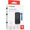 VERBATIM SSD Portatile Pocket USB 3.2 GEN 2 - 1 TB - Nero/Blu- Verbatim - 32191