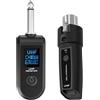LIWEARE Sistema microfono wireless UHF trasmettitore XLR wireless e ricevitore per microfoni dinamici, mixer audio, sistemi PA