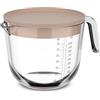 Mepal - Misurino in vetro con coperchio Chef it - Scala incisa di facile lettura - Adatto al forno e al microonde (senza coperchio) - Vetro di alta qualità - 1000 ml - Chalk