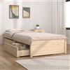 Gecheer Giroletto con Cassetti 90x190 cm 3FT Single,Struttura Letto Matrimoniale/Singolo,Giroletto con Contenitore,Giroletto in Legno,Letto Una Piazza e Mezza,#1