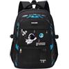 Naapesi Zaino Scuola Elementare, Zaino Astronauta, Zaini Elementari Ergonomico, Zaino da Scuola di Grande Capacità, Zaino per la Scuola, Cartella Scuola Zaino Elementari per Ragazzi Ragazze (Nero)