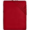 Utopia Bedding Lenzuolo con Angoli Due Piazze Matrimoniale - 160x200cm - Rosso - Microfibra di Poliestere Spazzolato - Lenzuolo sotto con Angoli Elasticizzato