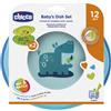 CHICCO (ARTSANA SpA) Chicco Piatto Fondo e Piano Boy - Set di Piatti Antiscivolo per Bambini