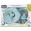 CHICCO (ARTSANA SpA) Chicco Set Pappa 6 Mesi+ Azzurro - Set Completo per lo Svezzamento