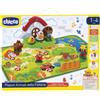 CHICCO (ARTSANA SpA) Playset Animali della Fattoria Chicco, Tappeto Gioco Interattivo Bilingue, Educativo con 6 Personaggi, Gioco per Bambini