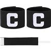Styquenzer Benda da capitano per bambini, 2 pezzi, per capitano, per bambini, per calcio, rugby, hockey, per vari sport