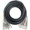 Pronomic Stage MJJ8-10 Cavo Multicore 8 x 6,3 mm jack mono a 8 x 6,3 mm jack mono 10 m
