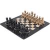 RADICALn Set da 38 cm di scacchi in marmo nero e fossile, stile Staunton e ambasciatore, set da torneo, non magnetico, non backgammon, per 2 giocatori, età minima 96 mesi, adatto a tutti