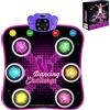Aucrsozk Bambini Tappetino da Ballo per 3 4 5 6 7 8+ Anni con Bluetooth, Bambina Tappeto da Ballo con 6 Luz Frecce, Elettronico Musica Dance Mat con Volume Regolabile per Regali di Natale
