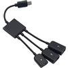 fxwtich Adattatore OTG Hub Micro USB Hub Cavo Splitter Connettore Adattatore Portatile Ampiamente Compatibile 2