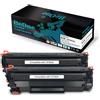 BeOne 2X CF283A Cartuccia Toner Sostituzione per HP 83A CF283A Toner per HP LaserJet Pro M201dw M201n LaserJet Pro MFP M225dn M225dw M125a M125rnw M125nw MFP M127fn M127fp M127fs M127fw (2 Nero)