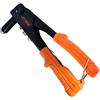 SQUADO Rivettatrice Manuale Professionale da 9,5, 23,5 cm, Impugnatura Ergonomica in Plastica, per Rivetti da 2,4-3,2-4-4,8 mm, Arancione e Nero