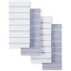 KitchenAid Albany - Set di 4 strofinacci da cucina, color lavanda/bianco, 40,6 x 66 cm
