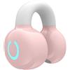 Kliplinc Cuffie sportive Bluetooth in confezione singola, tipo di clip per orecchio, stereo non in-ear, mini auricolari ultra lunghi, durevoli, facili da installare, facili da usare, rosa