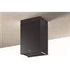 Baraldi GINZA Cappa a Parete 60 cm Nera - Aspirazione Perimetrale 800 m³/h - 01GIN060BL80
