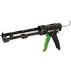 Ribimex Pistola per Silicone e Sigillanti Professionale Serie Pro, in Plastica Leggera e Resistente, Adatta a Mastice, Acrilico, Poliuretano e Colla, Sistema Anti-Goccia, Accessori Inclusi - PRPSMCPRO