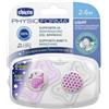 Chicco Succhietto Light Lumi Silicone 2-6M 2 Pezzi
