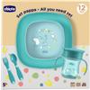 CHICCO SET PAPPA 12M+ AZZURRO - ACCESSORIO PER L'INFANZIA