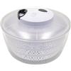 Gusto Casa Centrifuga per Insalata con Mini Tritatutto - capacità Centrifuga 4 L Trasparente - Mini Tritatutto con Lame in Acciaio Inox + Piccolo Coperchio in Dotazione