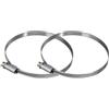Xavax Set di 2 fascette stringitubo, 90 - 110 mm, (acciaio, fascette per tubi di scarico/scarico)