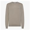 Sun 68 Sweater Basic L/S Maglia Girocollo Fine Stone Uomo
