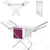 FISHTEC Stendibiancheria Elettrico Pieghevole - 18 Barre Riscaldanti e 11,3 m di Superficie - Ideale per Asciugatura Rapida e Sicura in Casa Bagno o Lavanderia in Alluminio Argento 145x54x94 cm